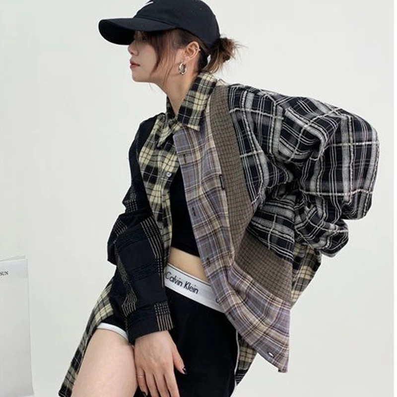 Vintage Fashion Jacket - Camisa americana de estilo High Street