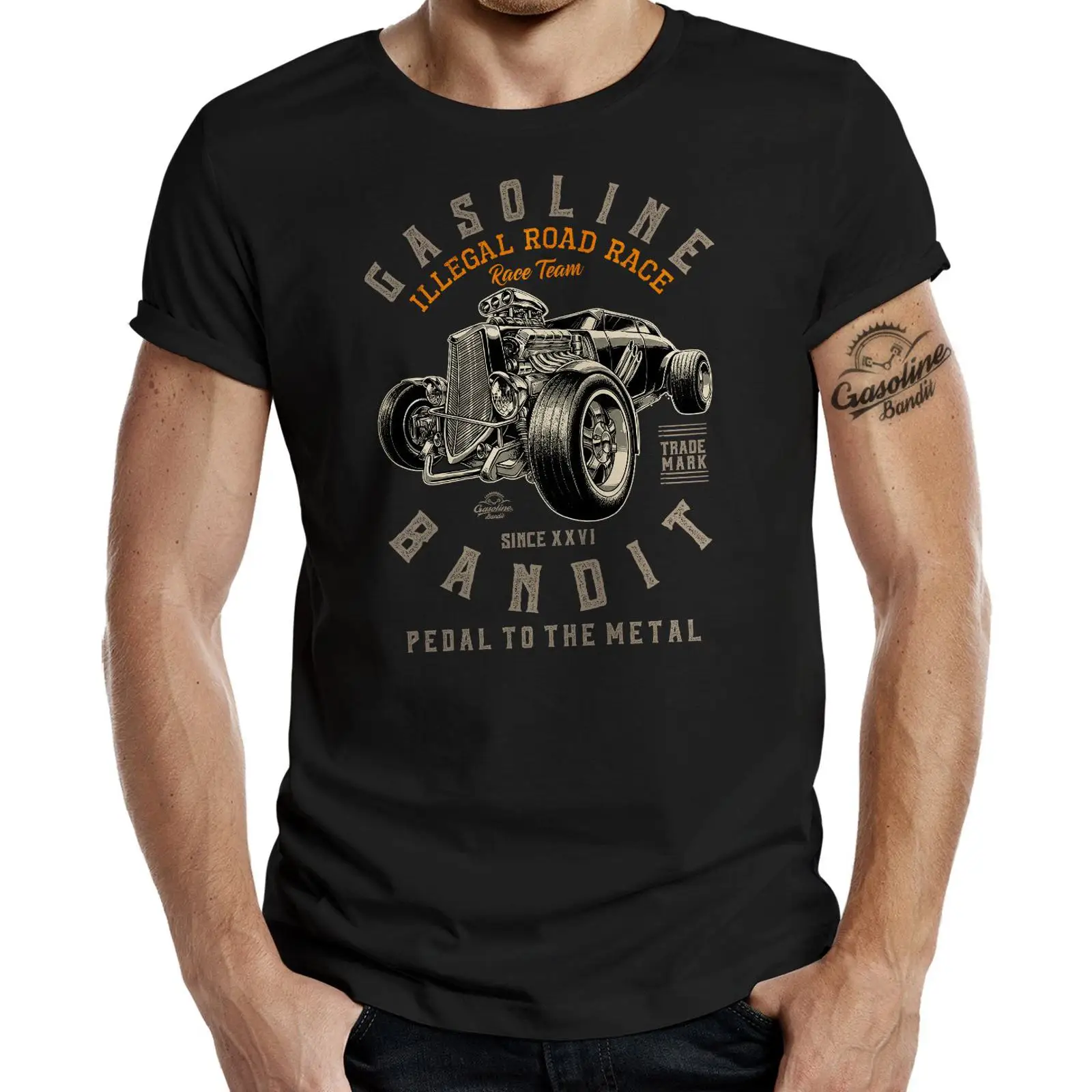 Vintage Fashion Ads - Camiseta para hombre Hot Rod Racer