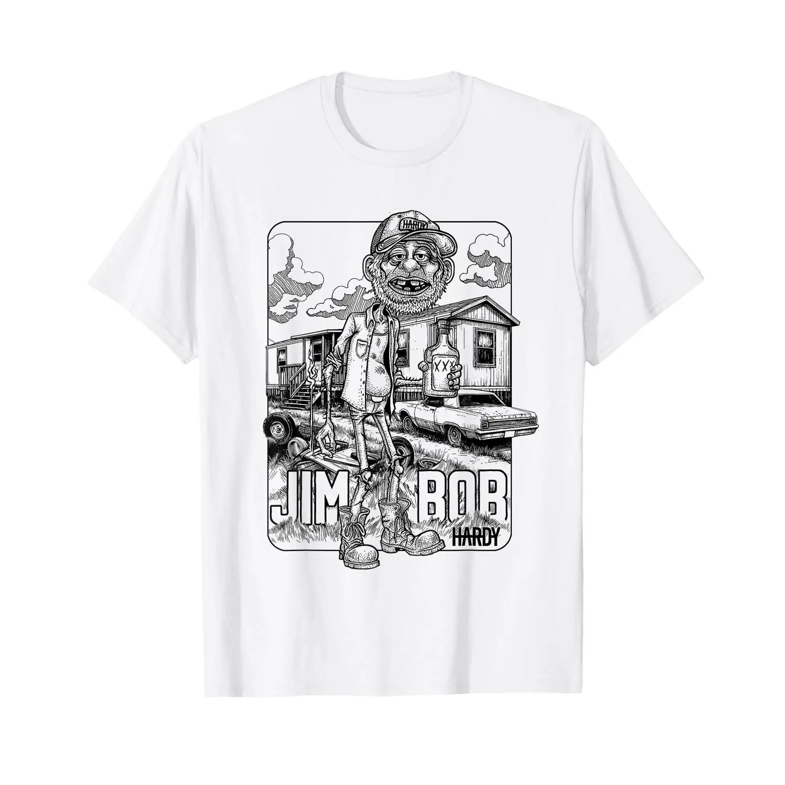 Vintage Fashion Ads - Camiseta Oficial de Hardy Jim Bob