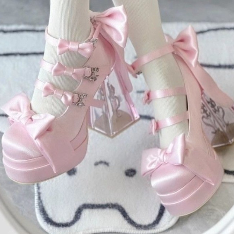 Vintage Y2K - Zapatos japoneses Vintage elegantes de estilo