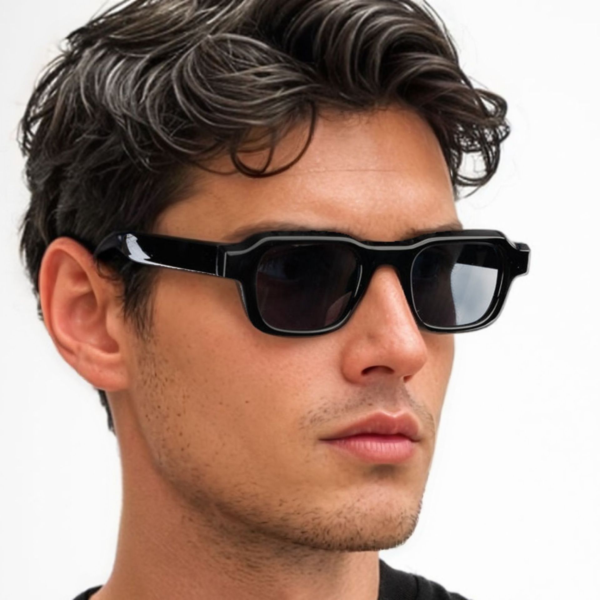 Vintage Fashion Luxury - Gafas de Sol Rectangulares Vintage para