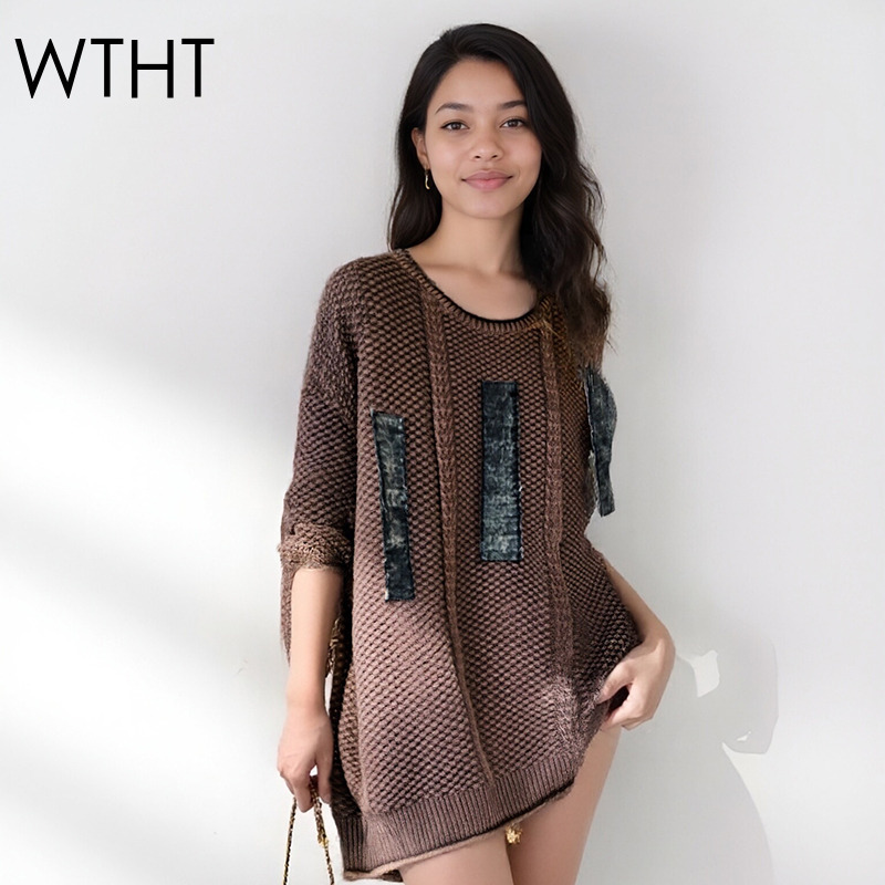 Vintage Fashion Influencers - WTHT, jerséis de punto informales de