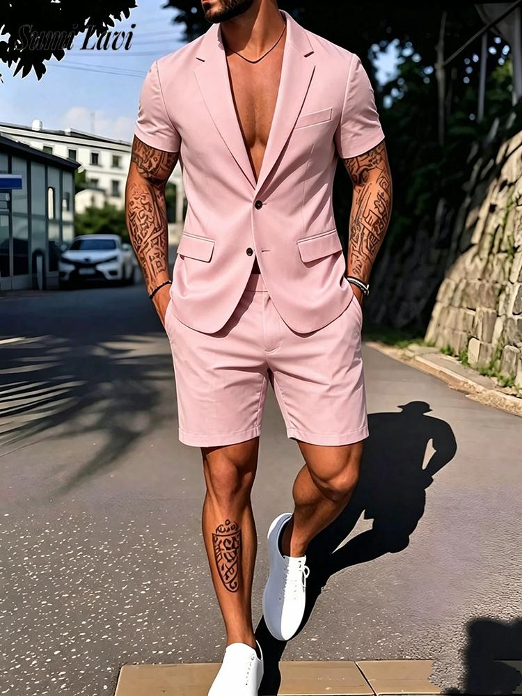 Vintage Fashion Outfits Men - Trajes casuales de dos piezas para