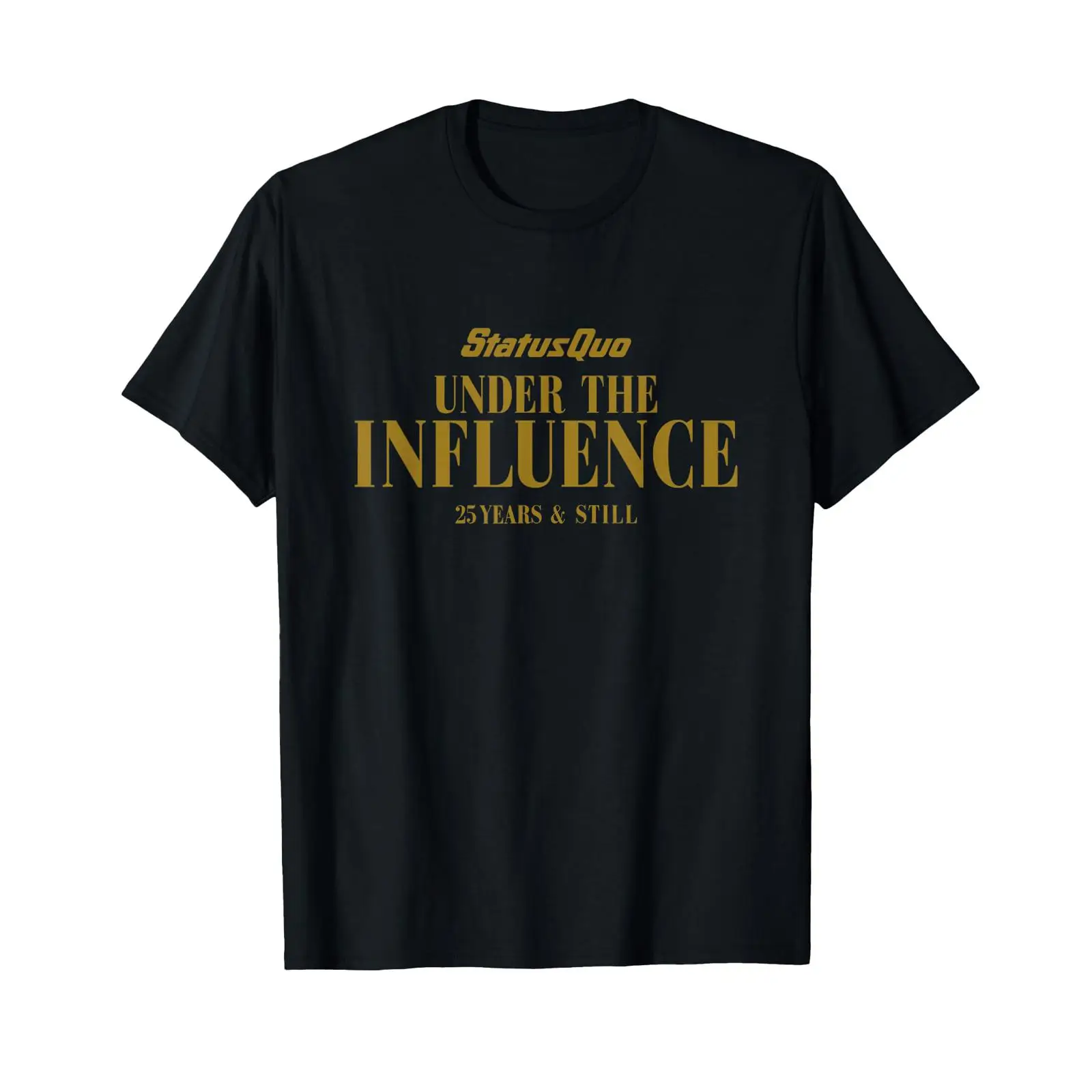 Vintage Fashion Influencers - Camiseta negra Status Quo Under The