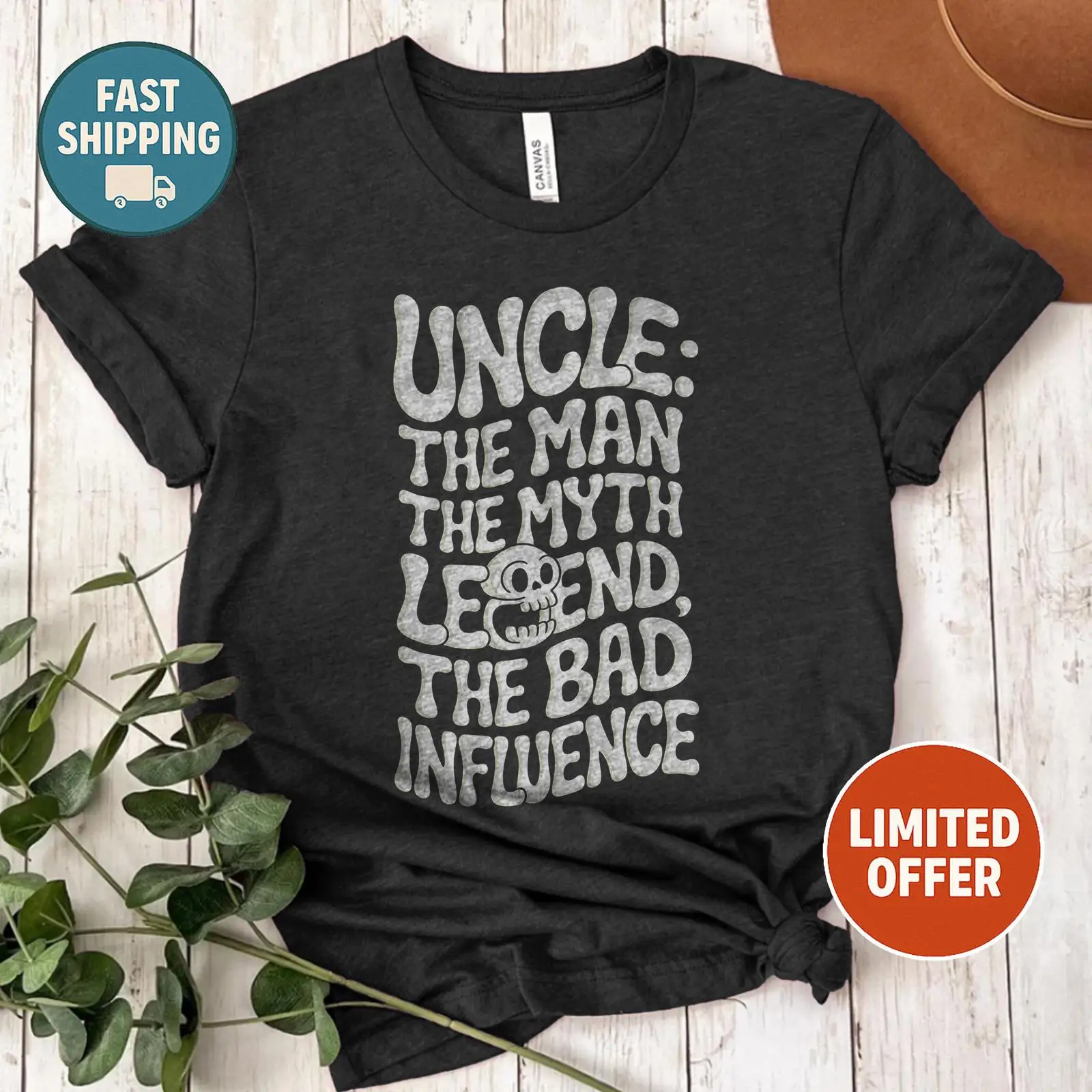 Vintage Fashion Influencers - Camiseta con cita divertida de Uncle