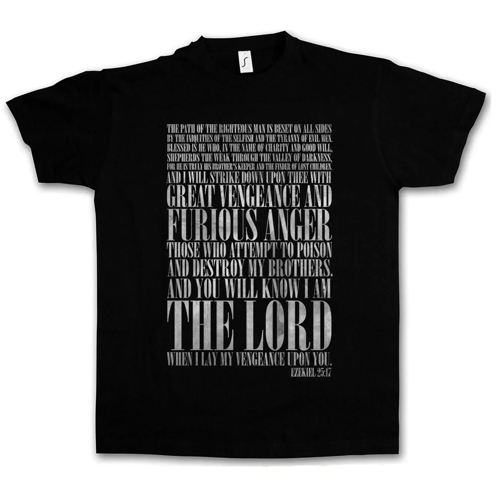 Vintage Vegas Fashion - Camiseta EZEKIEL 25 17, Pulp Fiction,