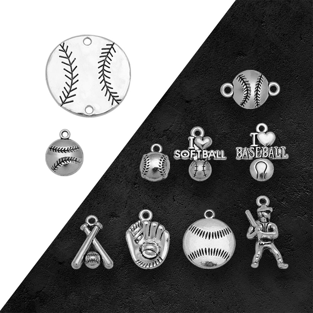 Vintage Fashion Resale - Colgante de béisbol Chapado en plata