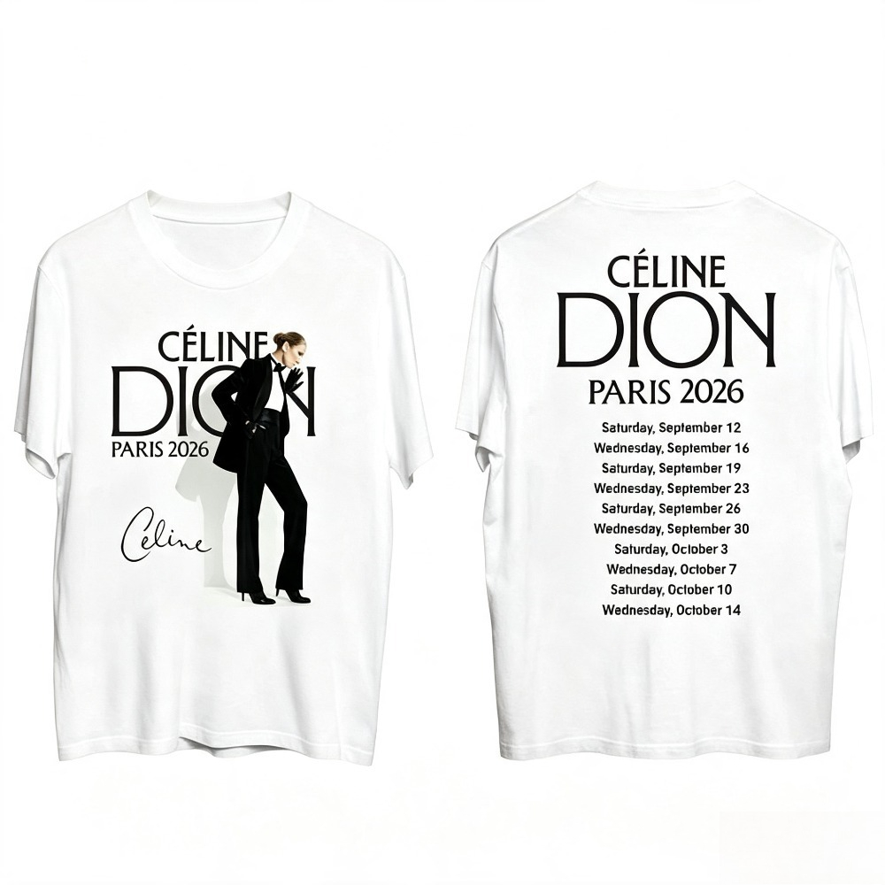 Vintage Fashion Paris - Camiseta de la gira de Celine