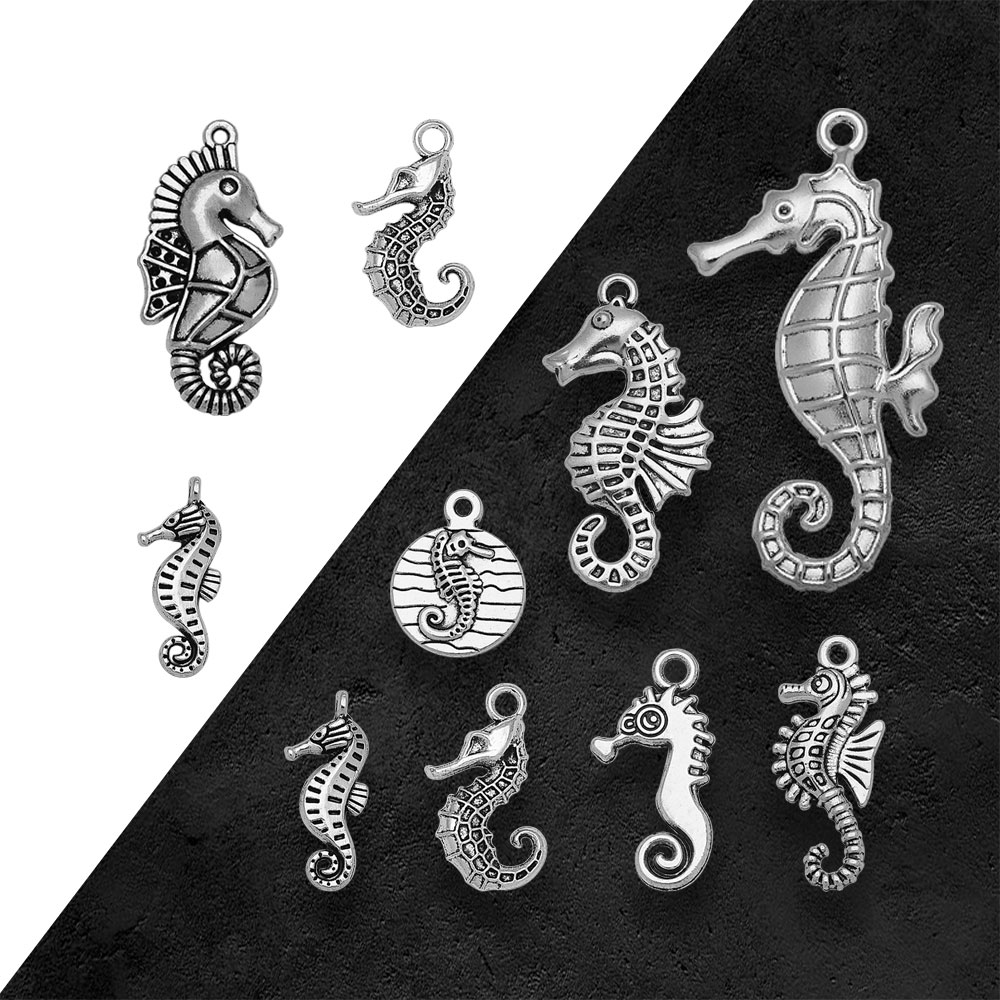 Vintage Fashion Resale - Colgante de caballito de mar Chapado