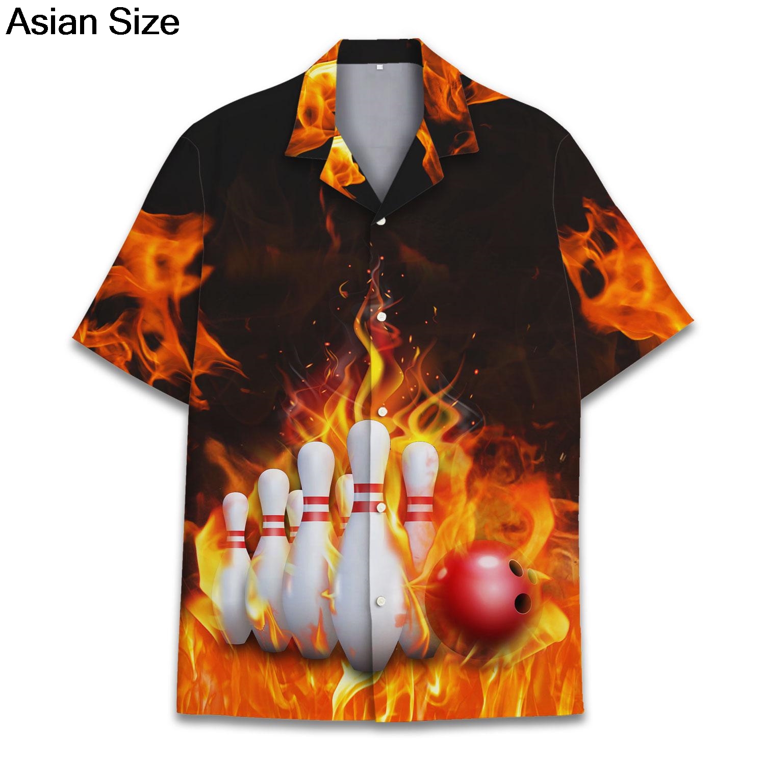 Camisa de ocio unisex de manga - Bowling Shirt Camp reseña y precio