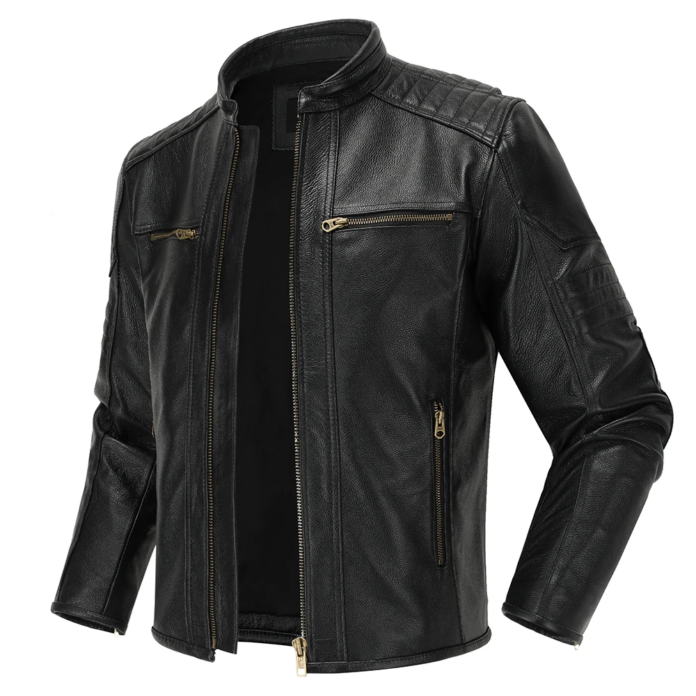 Abrigo de cuero Vintage inform - Vintage Fashion Outfits Men reseña y precio