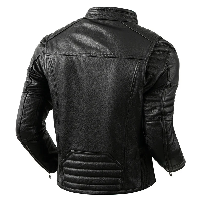 Abrigo de cuero Vintage inform - Vintage Fashion Outfits Men reseña y precio