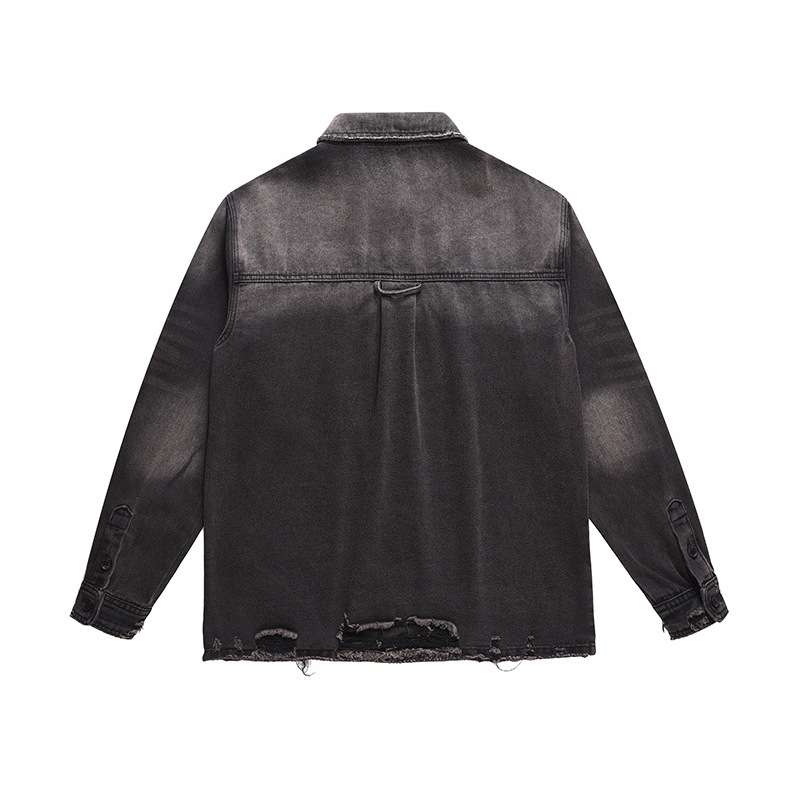 Chaqueta vaquera rasgada para  - Vintage Fashion Jacket reseña y precio