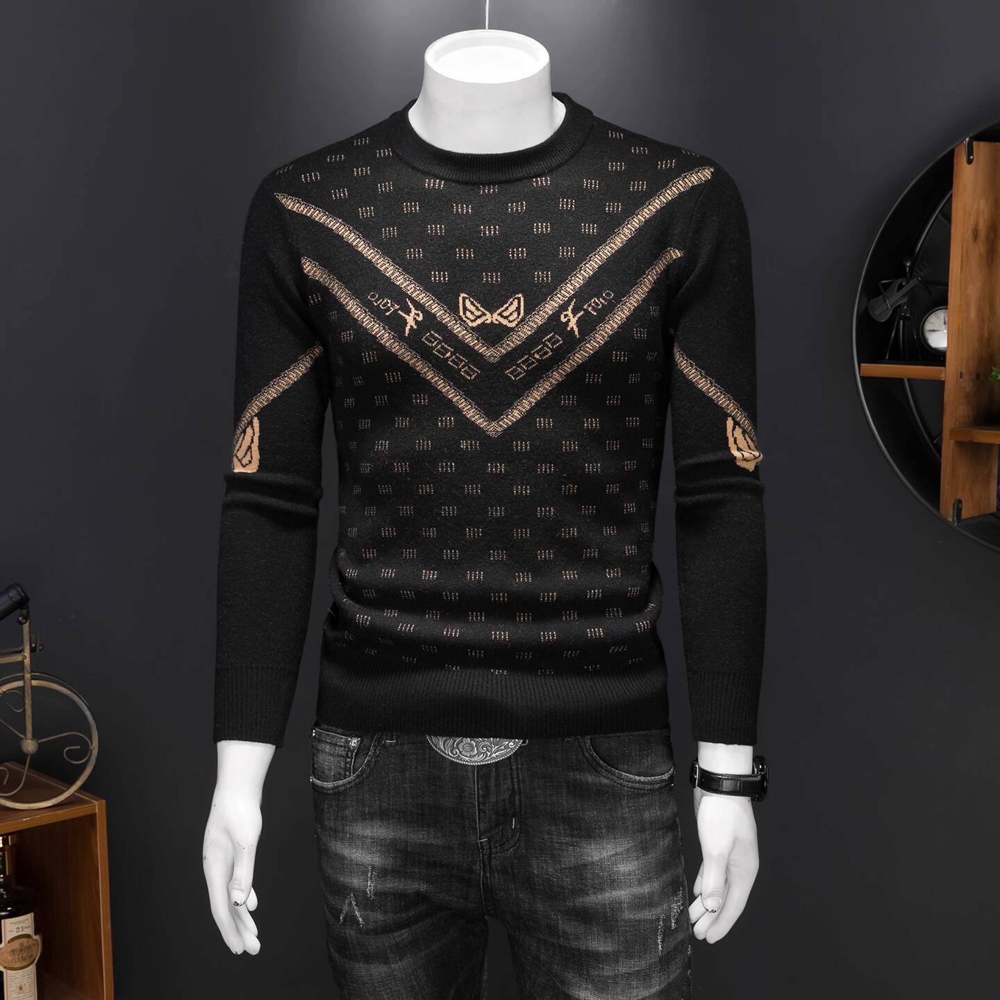 Suéter Vintage de moda para ho - Vintage Fashion Outfits Men reseña y precio