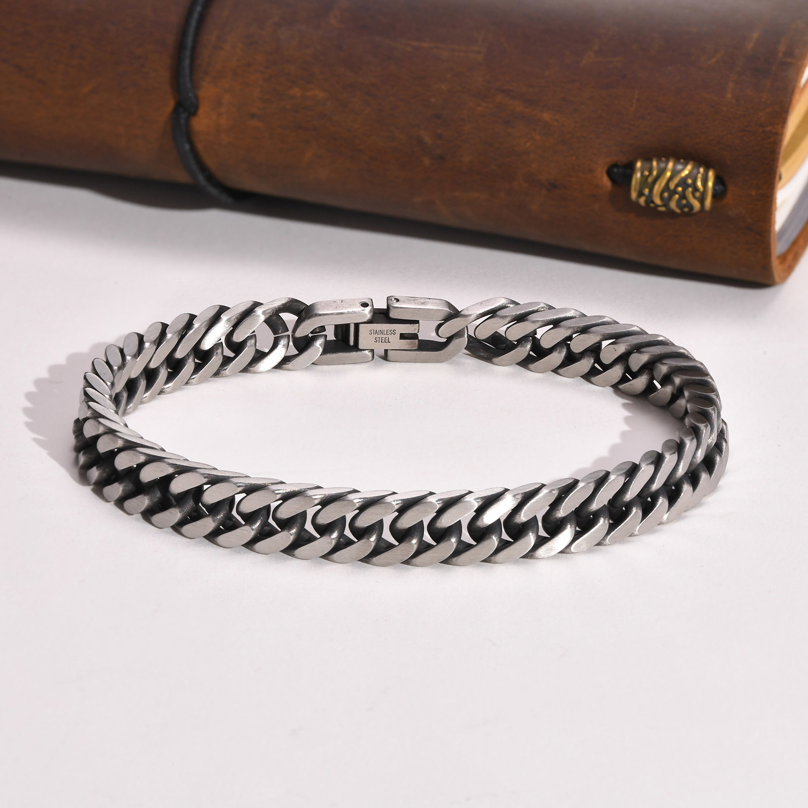 Vnox Pulseras de cadena cubana - Vintage Fashion Outfits Men reseña y precio