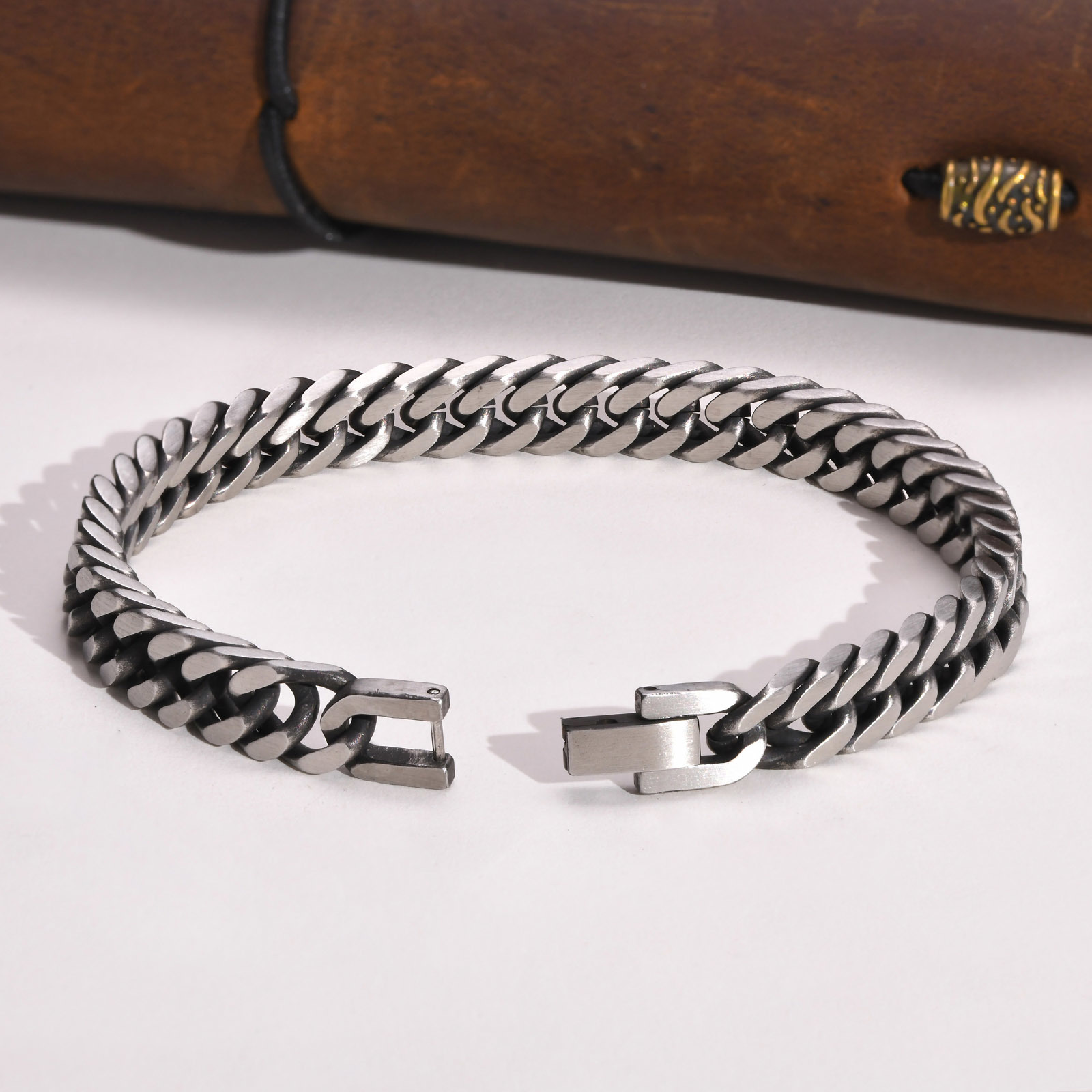 Vnox Pulseras de cadena cubana - Vintage Fashion Outfits Men reseña y precio