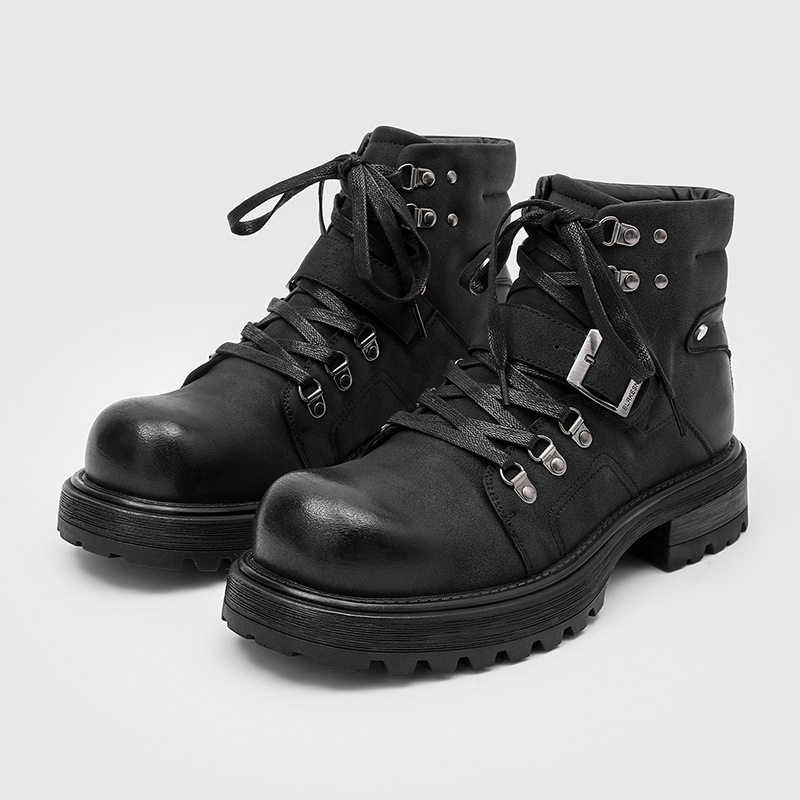 Botas de cuero de marca para h - Vintage Fashion Luxury reseña y precio