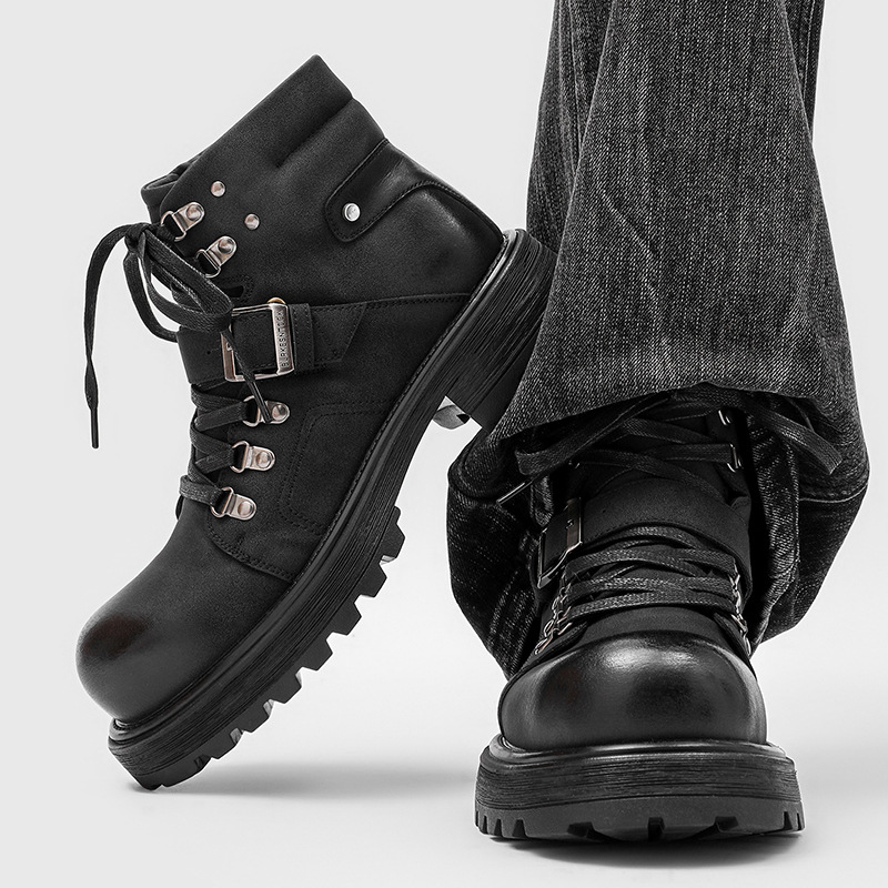 Botas de cuero de marca para h - Vintage Fashion Luxury reseña y precio