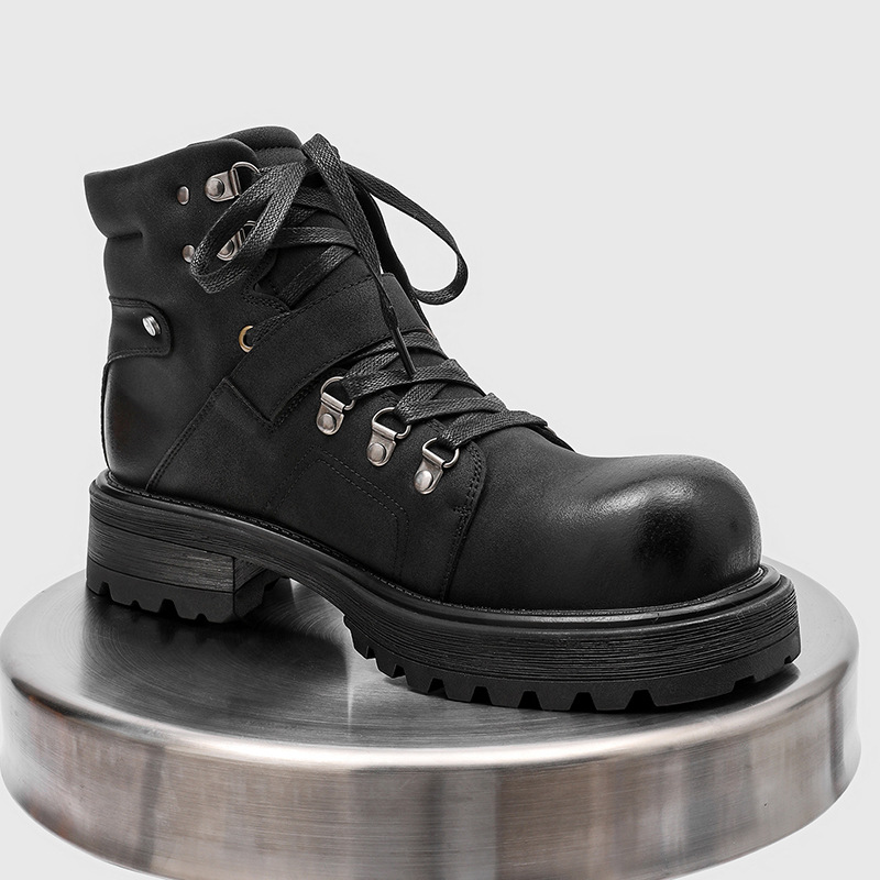 Botas de cuero de marca para h - Vintage Fashion Luxury reseña y precio