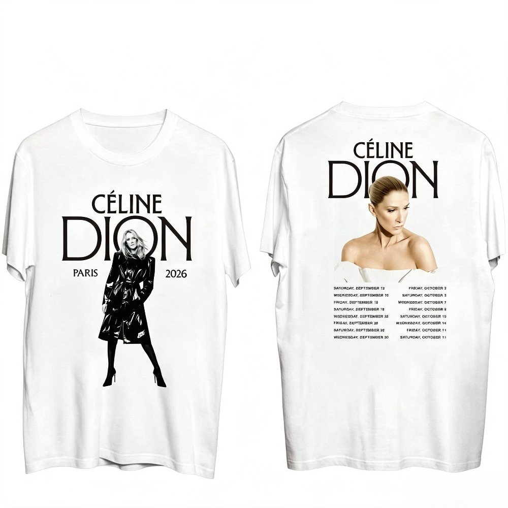 Camiseta de la gira de Celine  - Vintage Fashion Paris reseña y precio