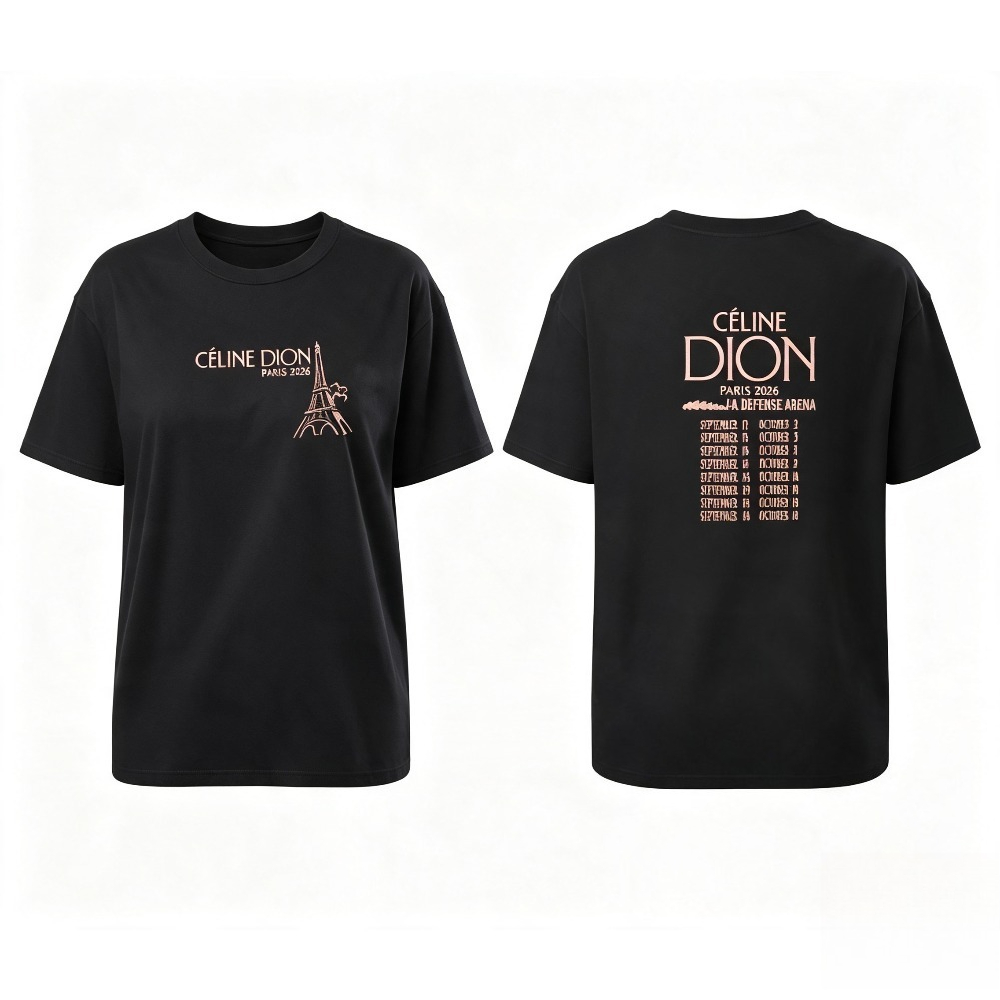 Camiseta de la gira de Celine  - Vintage Fashion Paris reseña y precio