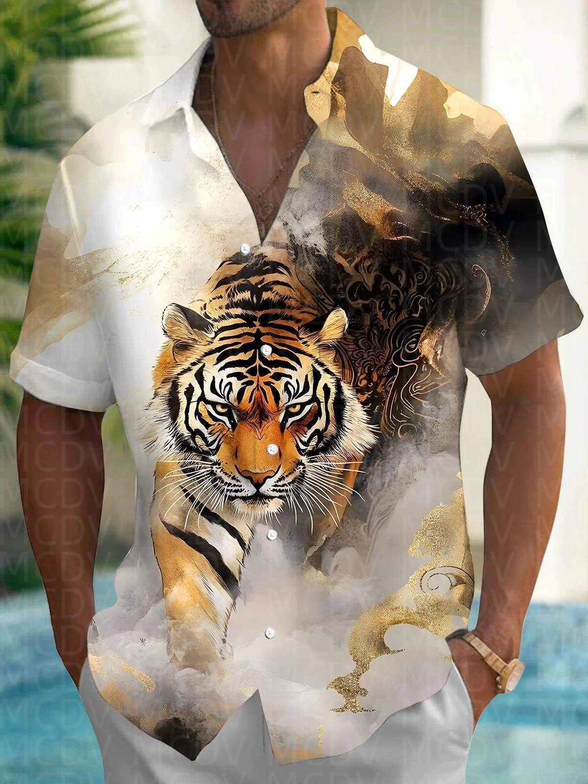 Camisa Hawaiana para Hombre co - Bowling Shirt Camp reseña y precio